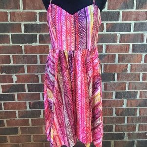 Beautiful Daytrip Sleeveless Multicolor Casual Sundress, Size M